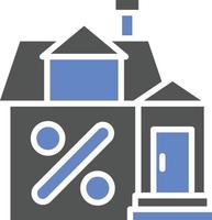 House Discount Icon Style vector