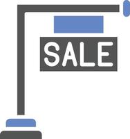 Sale Board Icon Style vector