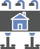 House Billboard Icon Style vector