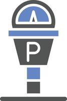 Parking Meter Icon Style vector