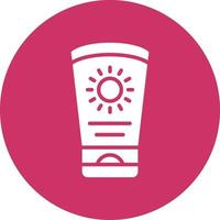 Sun Cream Icon Style vector