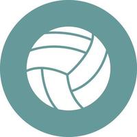 estilo de icono de voleibol vector