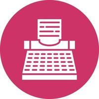 Typewriter Icon Style vector
