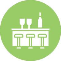 estilo de icono de barra de bar vector