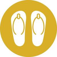Slippers Icon Style vector