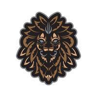 Lion head logo, emblem, emblem, emblem, emblem, emblem, emblem, emblem, vector