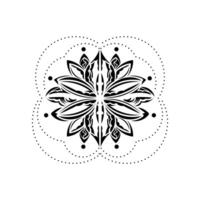 Lotus pattern in Simple style. Isolated. Vector illustration.