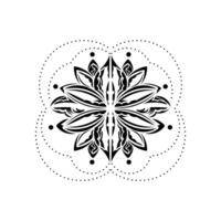 Lotus pattern in Simple style. Isolated. Vector illustration.