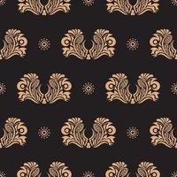 Seamless pattern with damask element. Good for backgrounds and prints. Vector