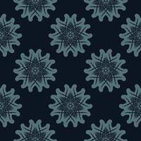 Seamless pattern of winter snowflakes. Good for backgrounds, prints, apparel and textiles. vector