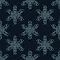 Seamless pattern of winter snowflakes. Good for garments, textiles, backgrounds and prints. Vector