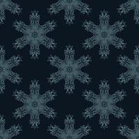 Seamless pattern of winter snowflakes. Good for garments, textiles, backgrounds and prints. Vector