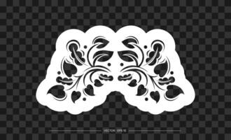 Print with flowers in Simple style. Good for clothing and textiles. vector