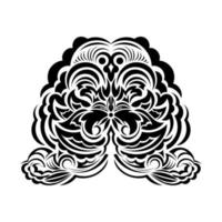 ornamento floral del monograma del borde del marco victoriano barroco vintage. tatuaje blanco y negro filigrana caligráfico vector escudo heráldico remolino