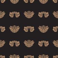 Seamless pattern with damask element. Good covers, fabrics, postcards and printing. Vector