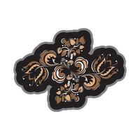 Color print with flowers in Simple style. Good for garments, textiles, backgrounds and prints. vector