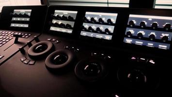 Video editing controller machine for color edit in post video production. photo