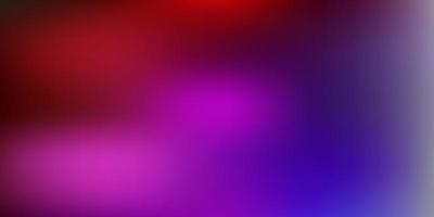 Dark blue, red vector abstract blur background.