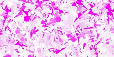 Light Purple vector background with triangles.