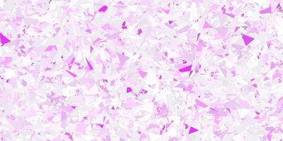 Light purple vector background with triangles.