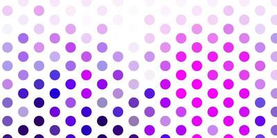 patrón de vector púrpura claro, rosa con esferas.