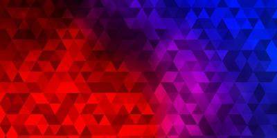 Light Blue, Red vector background with triangles.