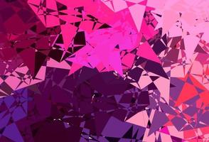 Dark Purple, Pink vector pattern with abstract shapes.