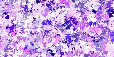 Light purple vector template with triangle shapes.