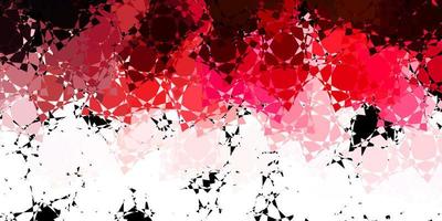 Dark Pink, Red vector background with triangles.