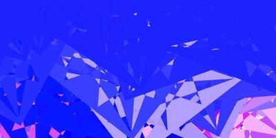 Light Pink, Blue vector background with polygonal forms.