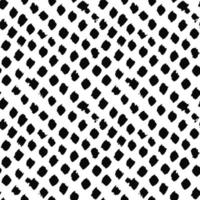 Seamless abstract monochrome pattern. Black and white print with lines, dots and blots. Brush strokes are hand drawn vector