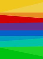 Abstract pattern of curved lines in bright colors. Minimalist landscape wall art. rainbow colors, vector
