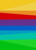 Abstract pattern of curved lines in bright colors. Minimalist landscape wall art. rainbow colors, vector