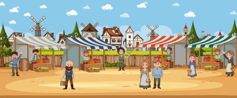Village Market Vector Art, Icons, and Graphics for Free Download