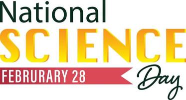 National science day poster design vector