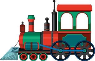 locomotora de vapor tren estilo vintage vector