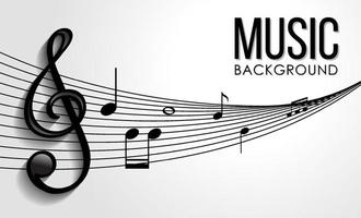 Font design for word music with music notes on white background vector