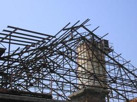 Abandoned factory ruins photo