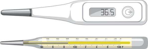 Mercury thermometer for outdoor temperature Vector Image