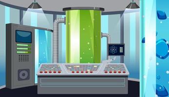 Science laboratory for chemical experiments vector