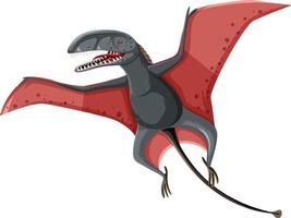 A dinosaur dimorphodon on white background vector