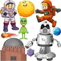 Set of space objects in space vector