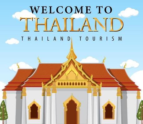 Thailand iconic tourism attraction background