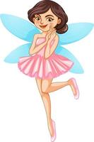 Beauty fairy on a white background vector