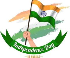 Happy India independence day vector