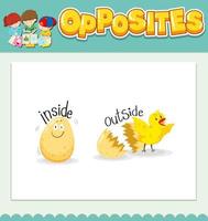 Opposite words for inside and outside vector