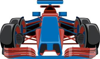 coche de carreras de fórmula azul vector