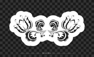 Print with flowers in Simple style. Good for backgrounds, prints, apparel and textiles. illustration. vector