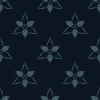 Seamless pattern of winter snowflakes. Good for backgrounds, prints, apparel and textiles. vector