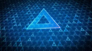 Triangle design of future technology digital geometric abstract background concept photo